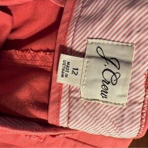 J. Crew Coral and White Striped Apparel